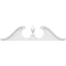 Ekena Millwork Rams Head Architectural Grade PVC Pediment (Urn Ships Unattached in Box), 74"W x 18-1/2"H x 2-3/4"P PEDPS074X185RHP00 - alternate 3